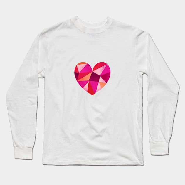 Heart Gem Long Sleeve T-Shirt by ellolovey